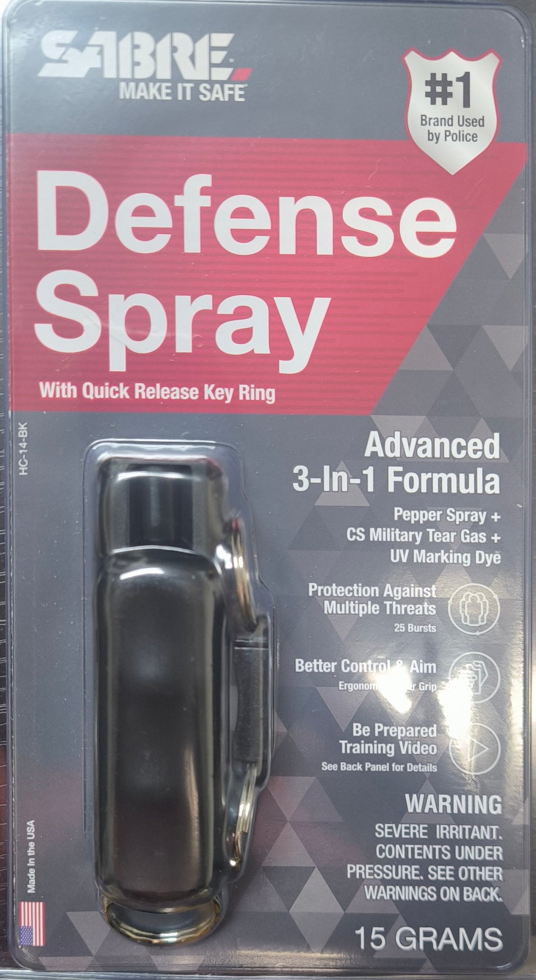 Defensive Spray (contains tear gas)