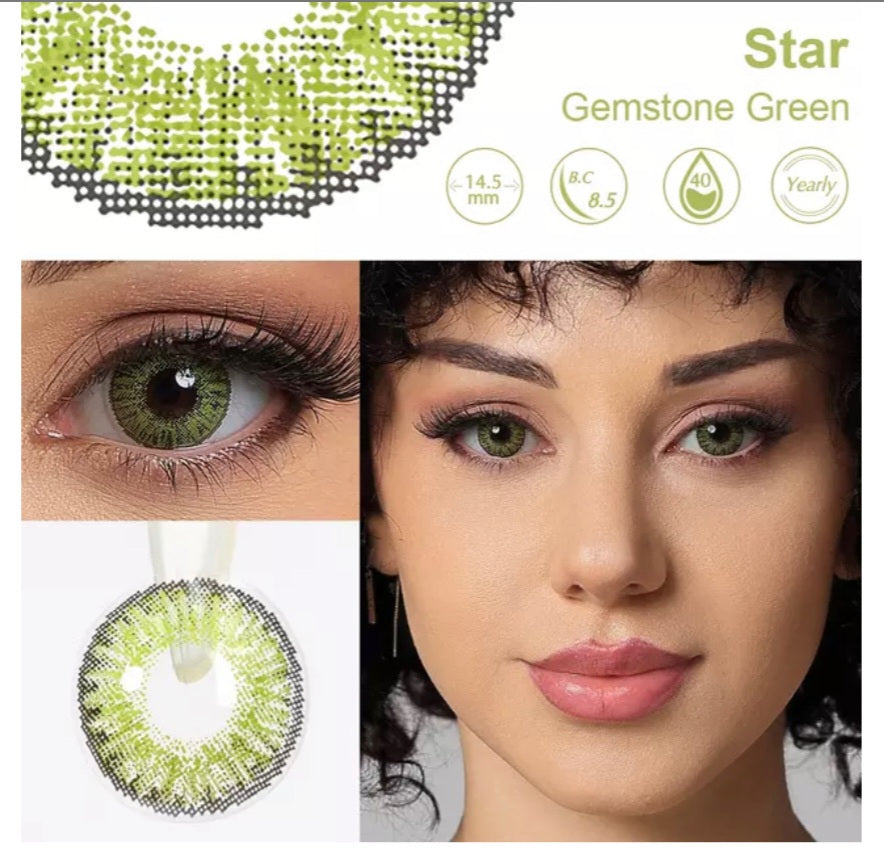 MA018 Star/ Gemstone Green